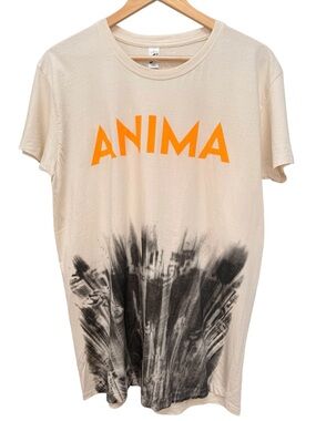 ANIMA Thom Yorke Modern Boxes Project Radiohead Smile Black T-Shirt Size L
